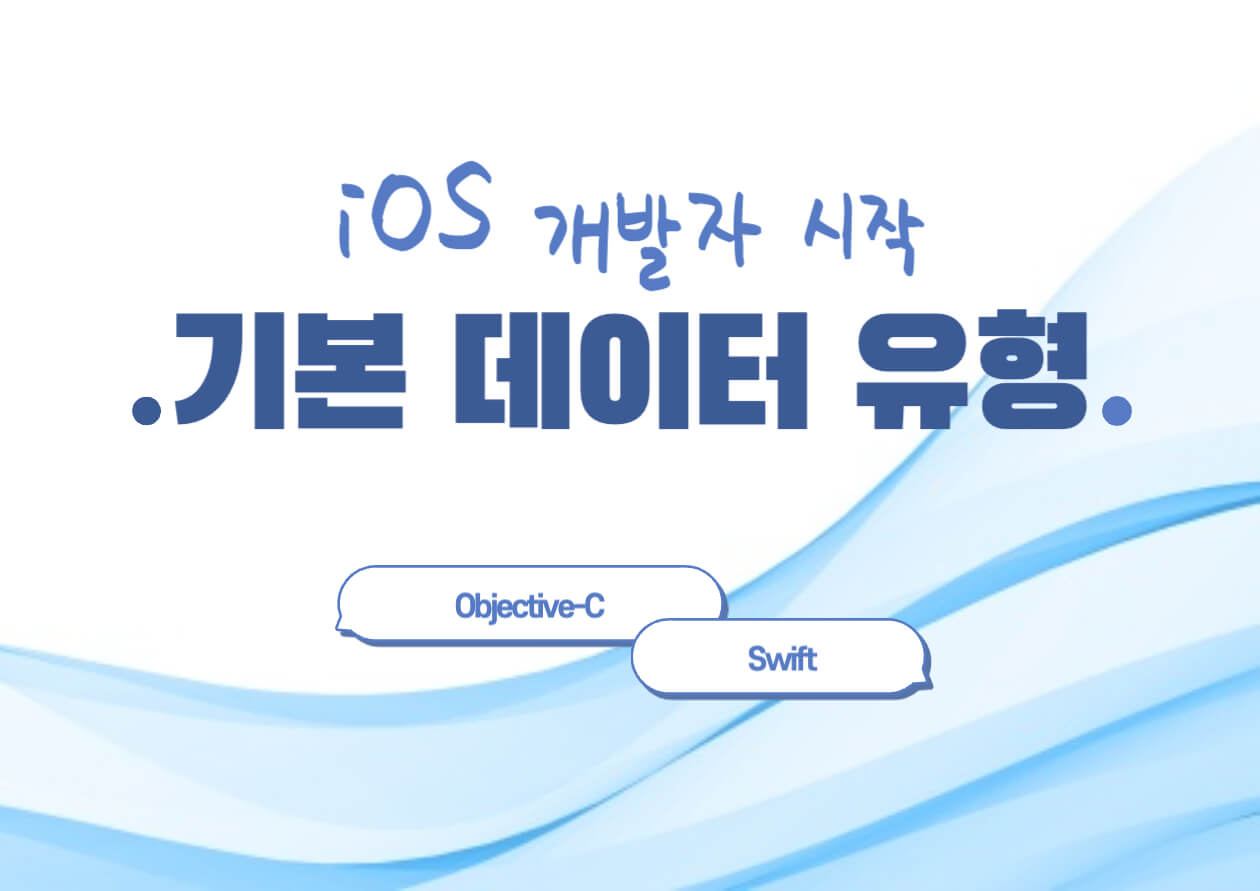 iOS 개발 #6 Swift 기본 데이터 유형 Int, Double, String, Bool 이해하기